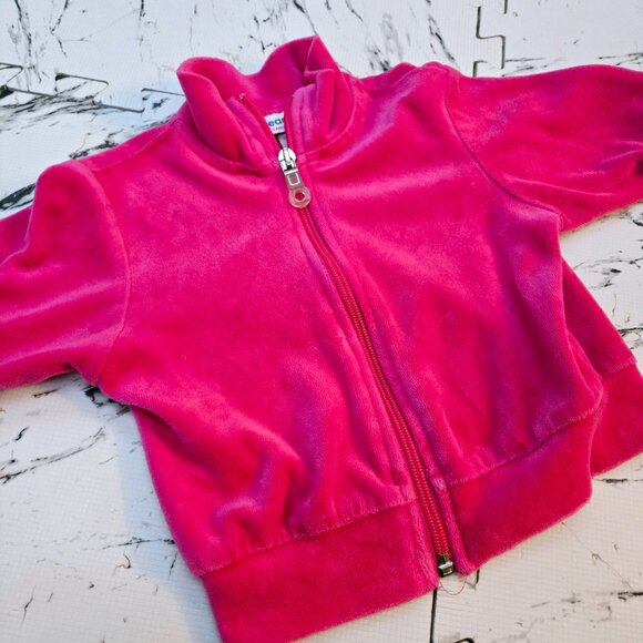 3 For 10 ✨️😍 VINTAGE 1990s Please Mum Velvet Fleece Zip Up size 12 months - Picture 2 of 5